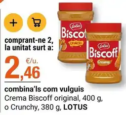 BonpreuEsclat Lotus - crema biscoff original, 400 g, o crunchy oferta