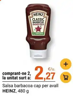 BonpreuEsclat Heinz - salsa barbacoa cap per avall oferta