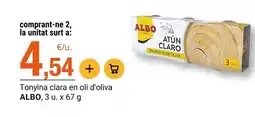 BonpreuEsclat Albo - tonyina clara en oli d'oliva oferta