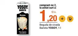 BonpreuEsclat Yosoy - beguda de civada barista oferta
