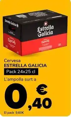 Supeco Estrella galicia - cervesa oferta