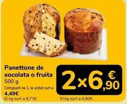 Supeco Panettone de xocolata o fruita oferta