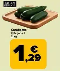 Supeco Carabassó origen espanya oferta