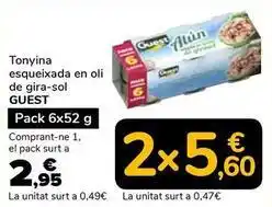 Supeco Guest - tonyina esqueixada en oli de girasol oferta