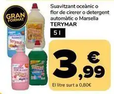 Supeco Terymar - suavitzant oceànic o flor de cirrer o detergent automàtic o marsella oferta