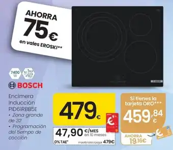 Bosch encimera inducción pid6irbb5e
