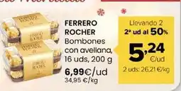Autoservicios Familia Ferrero rocher - bombones con avellana oferta