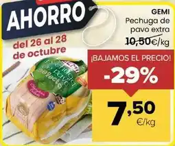 Autoservicios Familia Gemi - pechuga de pavo extra oferta