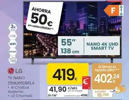 Eroski lg tv nano 55 nu850b6la oferta