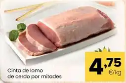 Autoservicios Familia Cinta de lomo de cerdo por mitades oferta