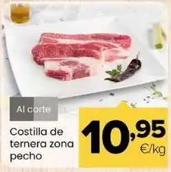 Autoservicios Familia Costilla de ternera zona pecho oferta