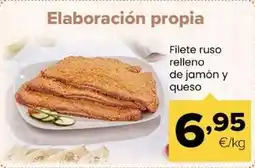 Autoservicios Familia Filete ruso relleno de jamon y queso oferta