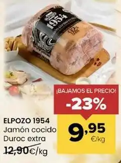 Autoservicios Familia Elpozo - 1954 jamón cocido duroc extra oferta