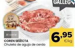 Autoservicios Familia Coren selecta - chuleta de aguja de cerdo oferta