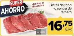 Autoservicios Familia Filetes de tapa o contra de ternera oferta