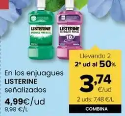 Autoservicios Familia Listerine - en los enjuagues oferta