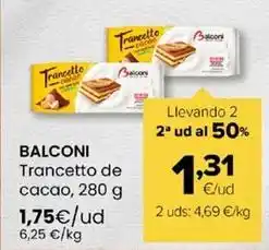 Autoservicios Familia Balconi - trancetto de cacao oferta