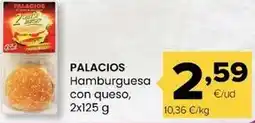 Autoservicios Familia Palacios - hamburguesa con queso oferta