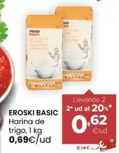 Autoservicios Familia Eroski basic - harina de trigo oferta
