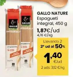 Autoservicios Familia Gallo - nature espagueti integral oferta