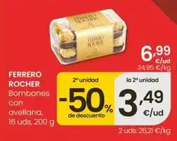 Eroski Ferrero rocher - bombones con avellana oferta