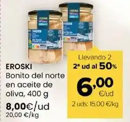 Autoservicios Familia Eroski - bonito del norte en aceite de oliva oferta