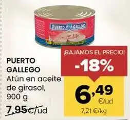 Autoservicios Familia Puerto gallego - atún en aceite de girasol oferta