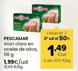 Autoservicios Familia Pescamar - atún claro en aceite de oliva oferta