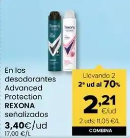 Autoservicios Familia Rexona - los desodorantes advanced protection oferta