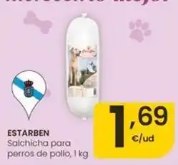 Eroski Estarben - salchicha para perros de pollo oferta