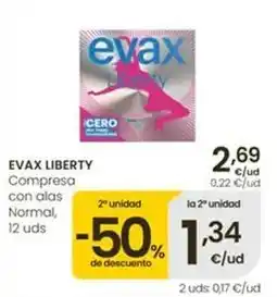 Eroski Evax - liberty compresa con alas normal oferta