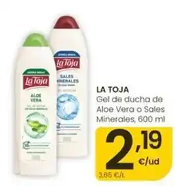Eroski La toja - gel de ducha de aloe vera oferta