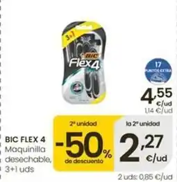 Eroski Bic - flex 4 maquinilla desechable oferta