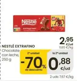 Eroski Nestlé - extrafino chocolate con leche oferta