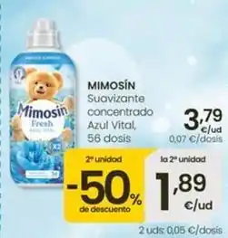 Eroski Mimosín - suavizante concentrado azul vital oferta