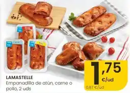 Eroski Lamastelle - empanadilla de atún, carne o pollo oferta