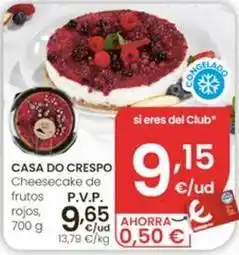 Eroski Casa do crespo - cheesecake de frutos rojos oferta
