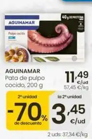 Eroski Aguinamar - pata de pulpo cocido oferta