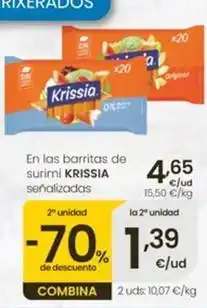 Eroski Krissia - en las barritas de surimi oferta