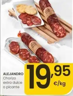 Eroski Alejandro - chorizo extra dulce o picante oferta