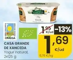 Eroski Casa grande de xanceda - yogur natural oferta