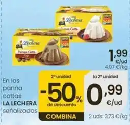 Eroski La lechera - en las panna cottas oferta