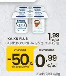 Eroski Kaiku - plus kefir natural oferta