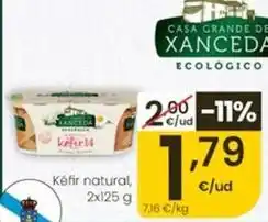 Eroski Casa grande de xanceda - kéfir natural oferta