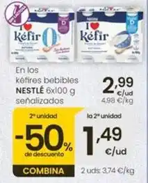 Eroski Nestlé - en los kefires bebibles oferta