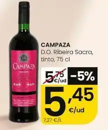 Eroski Campaza - d.o. ribeira sacra, tinto oferta