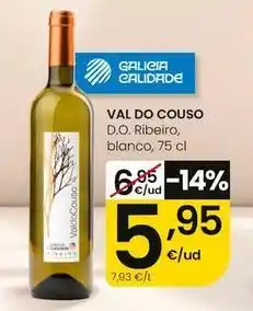 Eroski Val do couso - d.o. ribeiro, blanco oferta