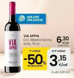 Eroski Via appia - d.o. ribeira sacra, tinto oferta