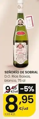 Eroski Señorío de sobral - d.o. rias baixas blanco oferta