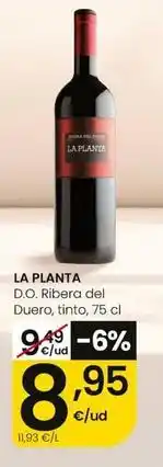 Eroski La planta - d.o. ribera del duero tinto oferta